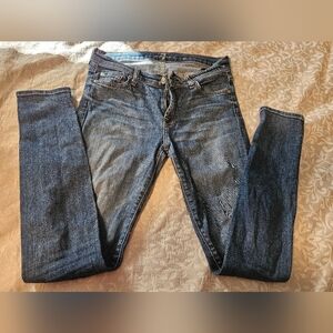 Seven7 Dark Blue Womens Jeans